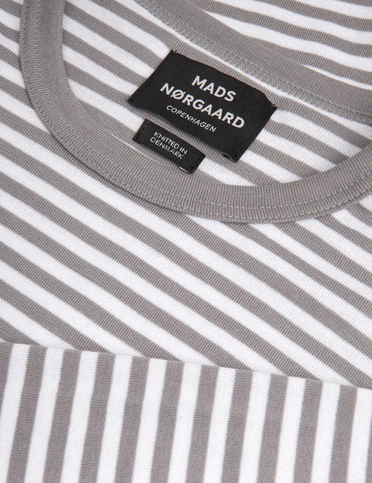MADS NØRGAARD Duo Rib Tobias Tee LS
