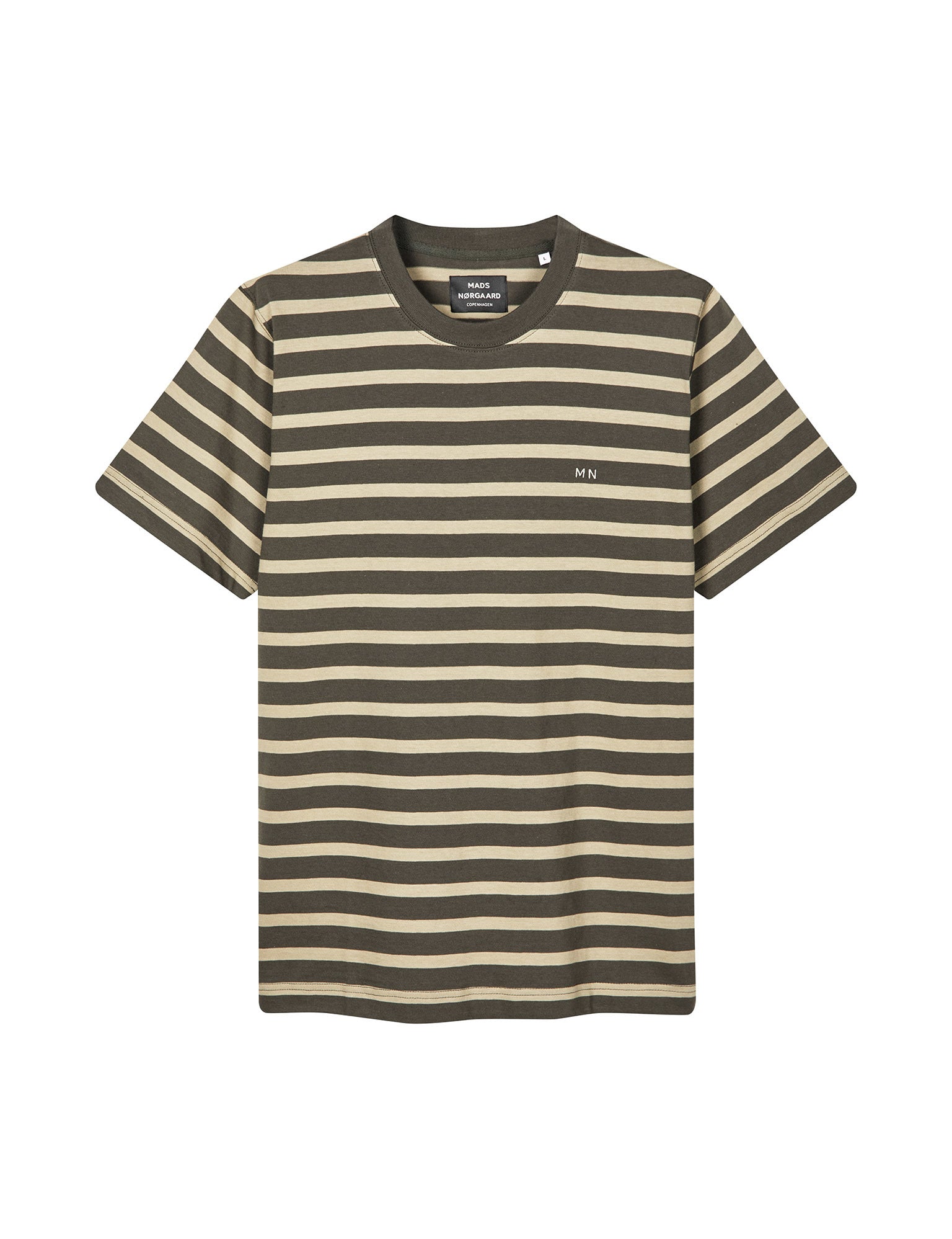 MADS NØRGAARD Cotton Jersey Stripe Frode Tee HW24