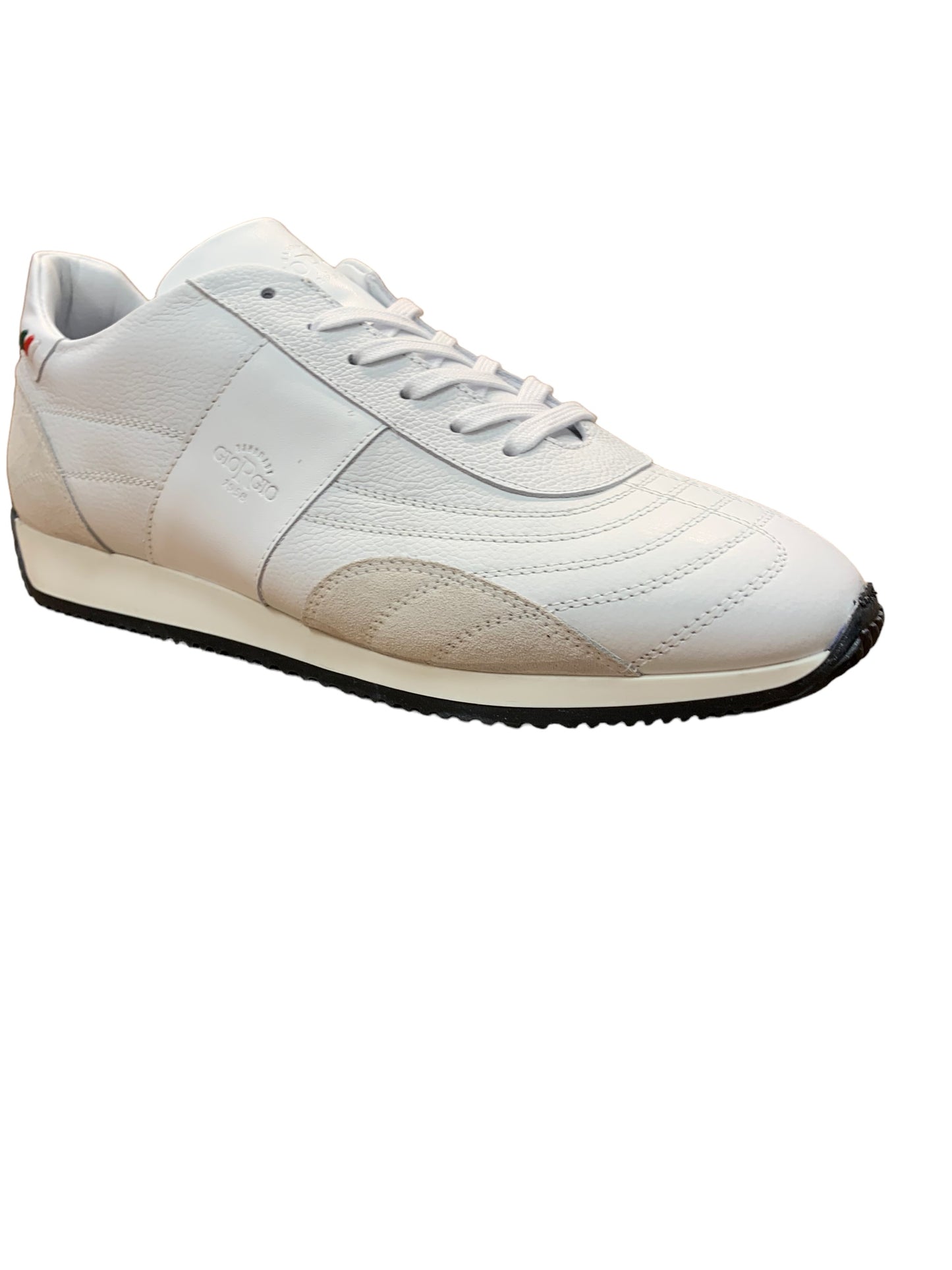 Giorgio 1958 Sneaker Rodi SCARPA PELLE FONDO GOMMA in Bianco
