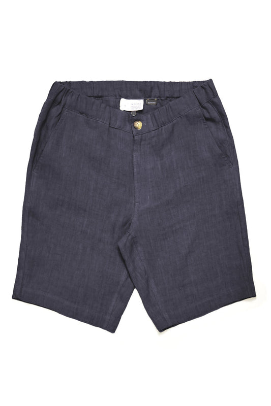 Mazine Herren Regular Linen Shorts in ink blue