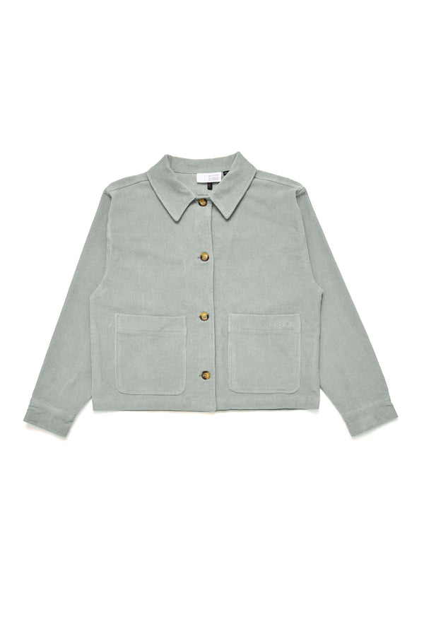 Mazine Damen Corduroy Shacket Organic Cotton in seagrass