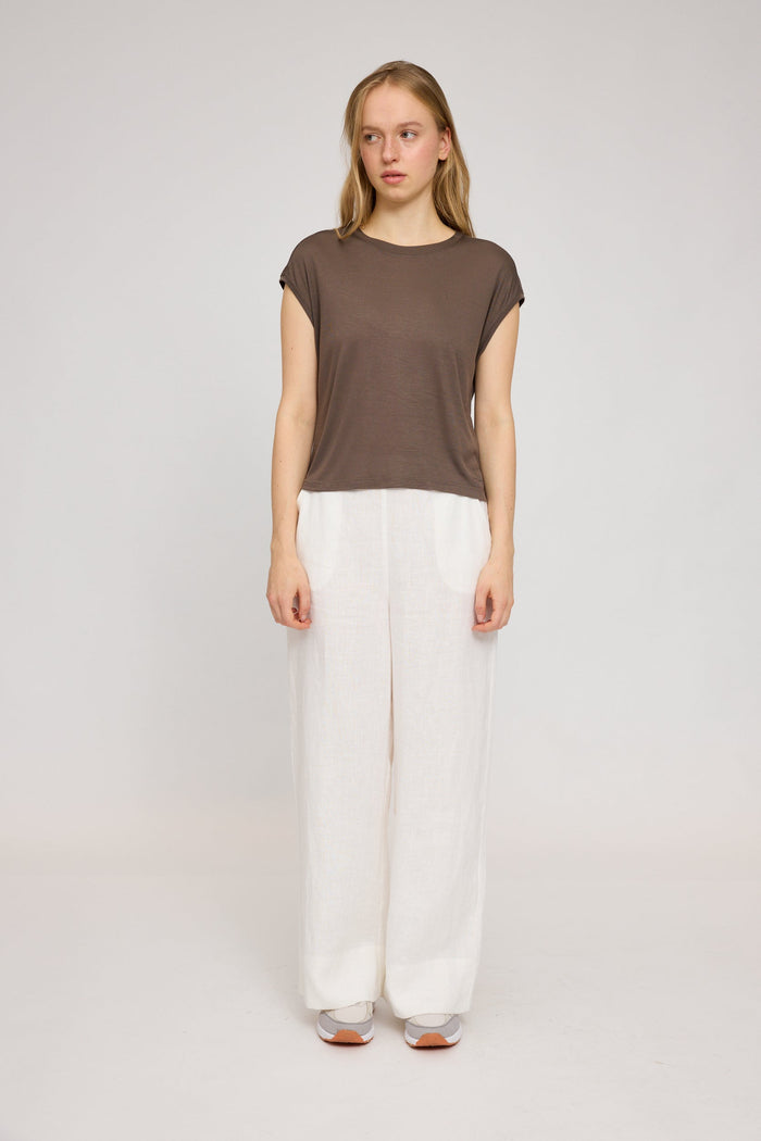 Mazine Damen Cropped T Loose Fit LENZING™ ECOVERO™