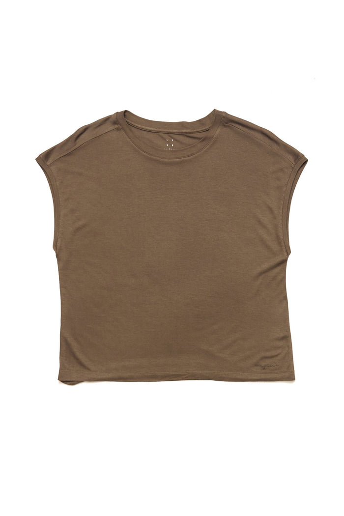 Mazine Damen Cropped T Loose Fit LENZING™ ECOVERO™