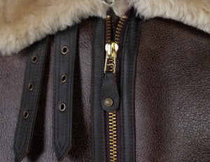 Schott B-3 Bomber jacket, sheepskin leather