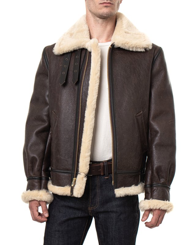 Schott B-3 Bomber jacket, sheepskin leather