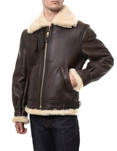 Schott B-3 Bomber jacket, sheepskin leather