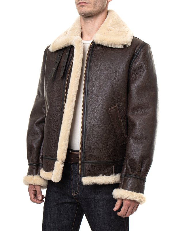 Schott B-3 Bomber jacket, sheepskin leather