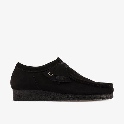 Clarks Wallabee Mens Shoes 26155519 in Black Sde