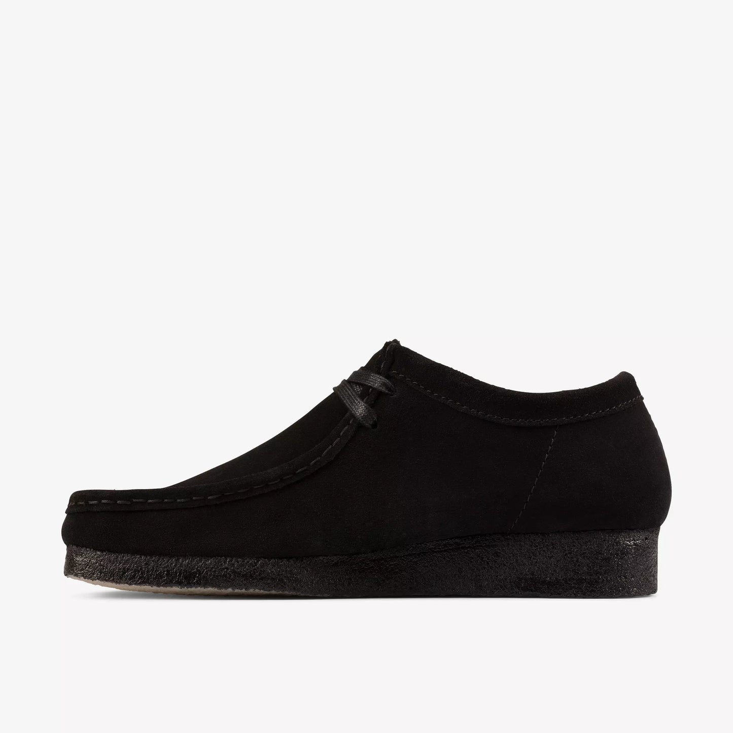 Clarks Wallabee Mens Shoes 26155519 in Black Sde