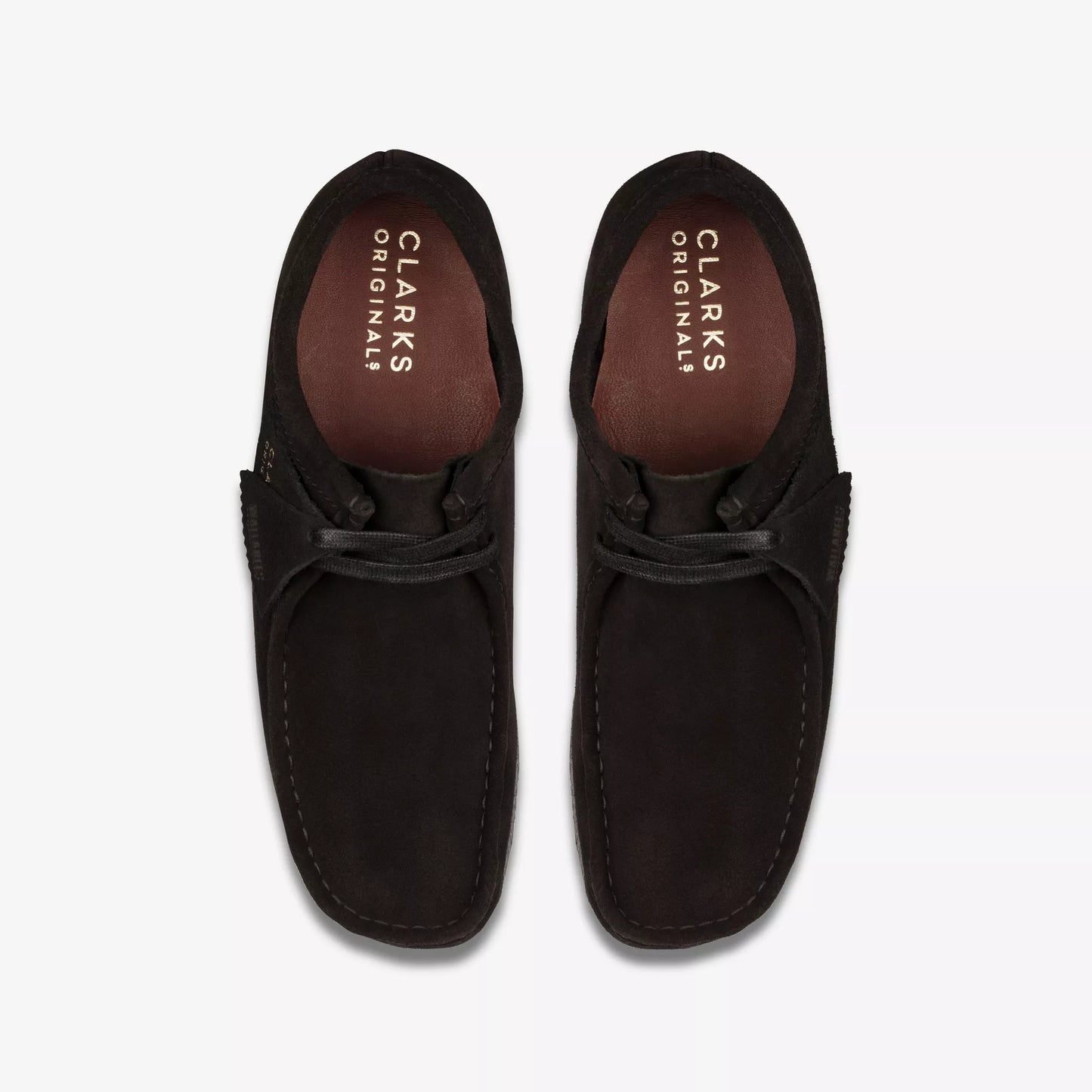 Clarks Wallabee Mens Shoes 26155519 in Black Sde