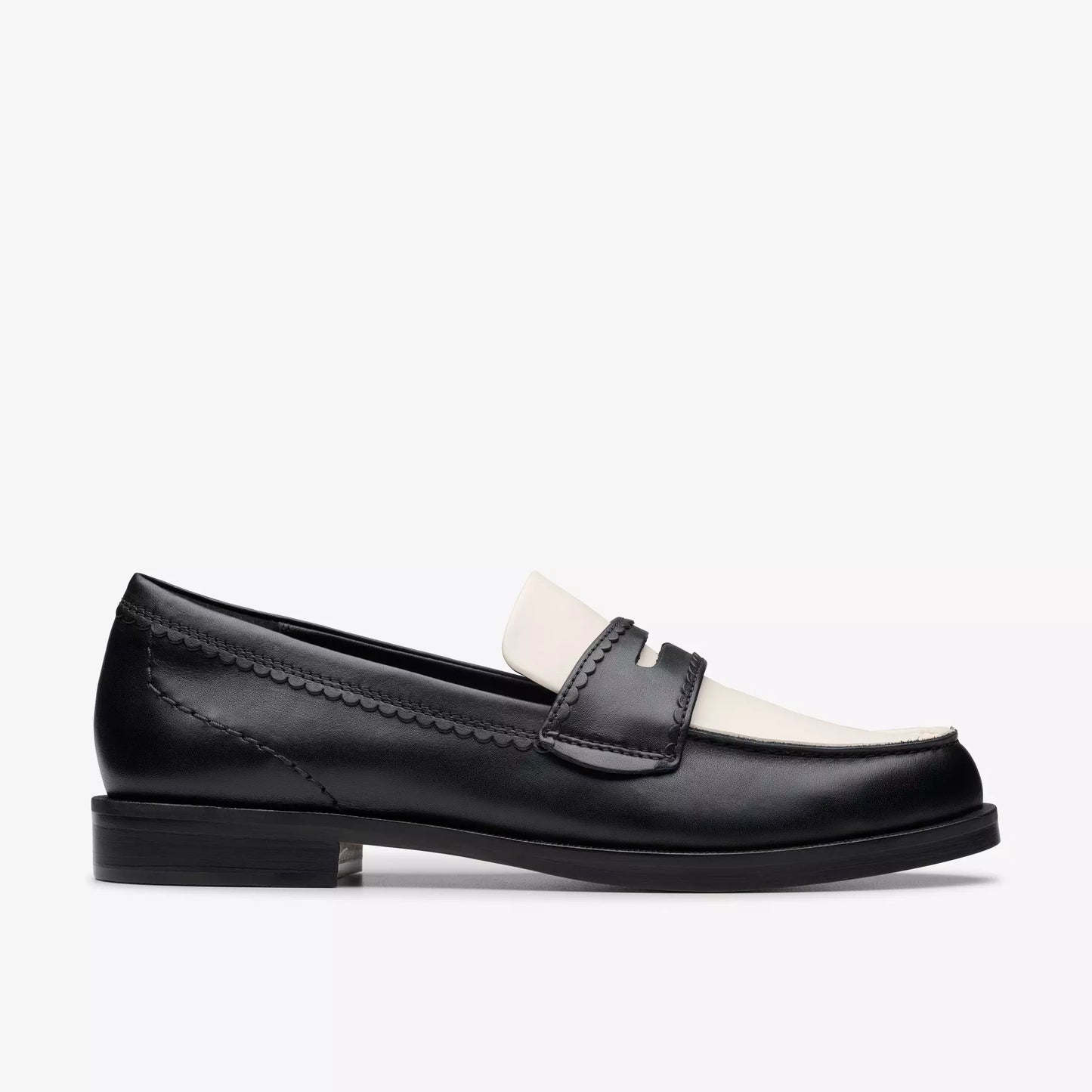 Clarks Straven Edge Black Combi Lea
