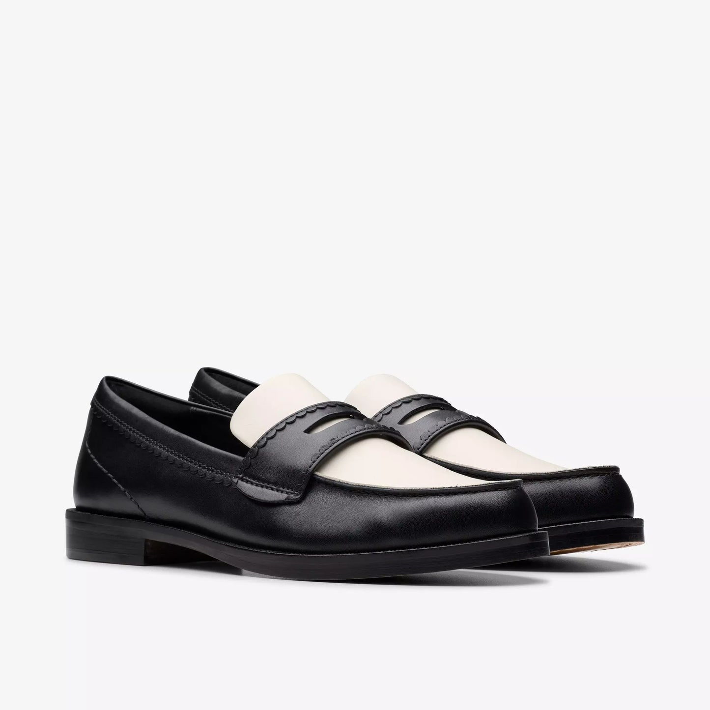 Clarks Straven Edge Black Combi Lea