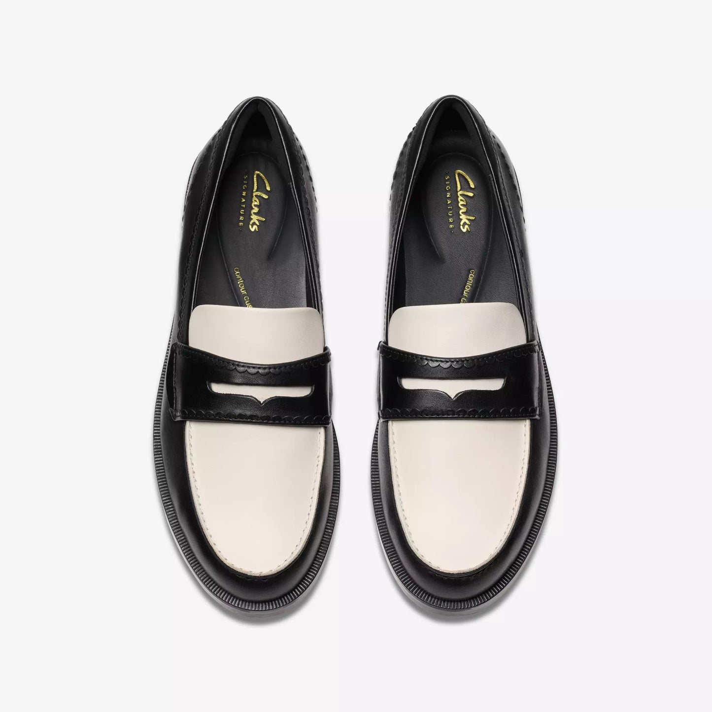Clarks Straven Edge Black Combi Lea