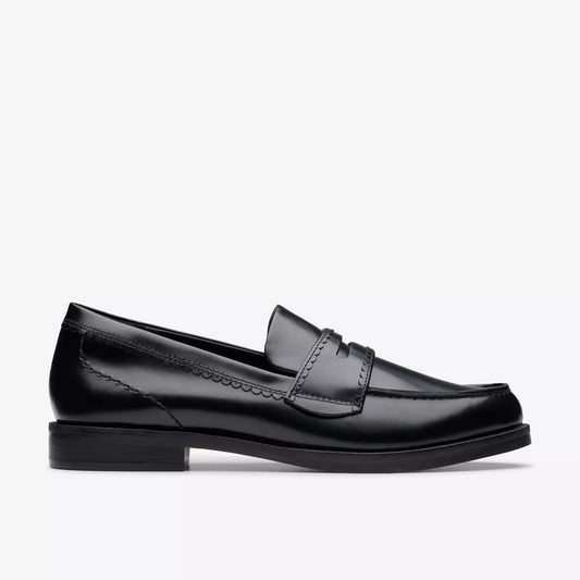 Clarks Straven Edge Black Leather