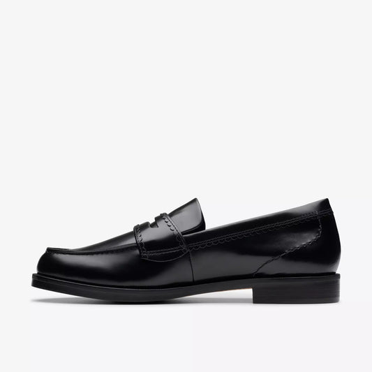 Clarks Straven Edge Black Leather