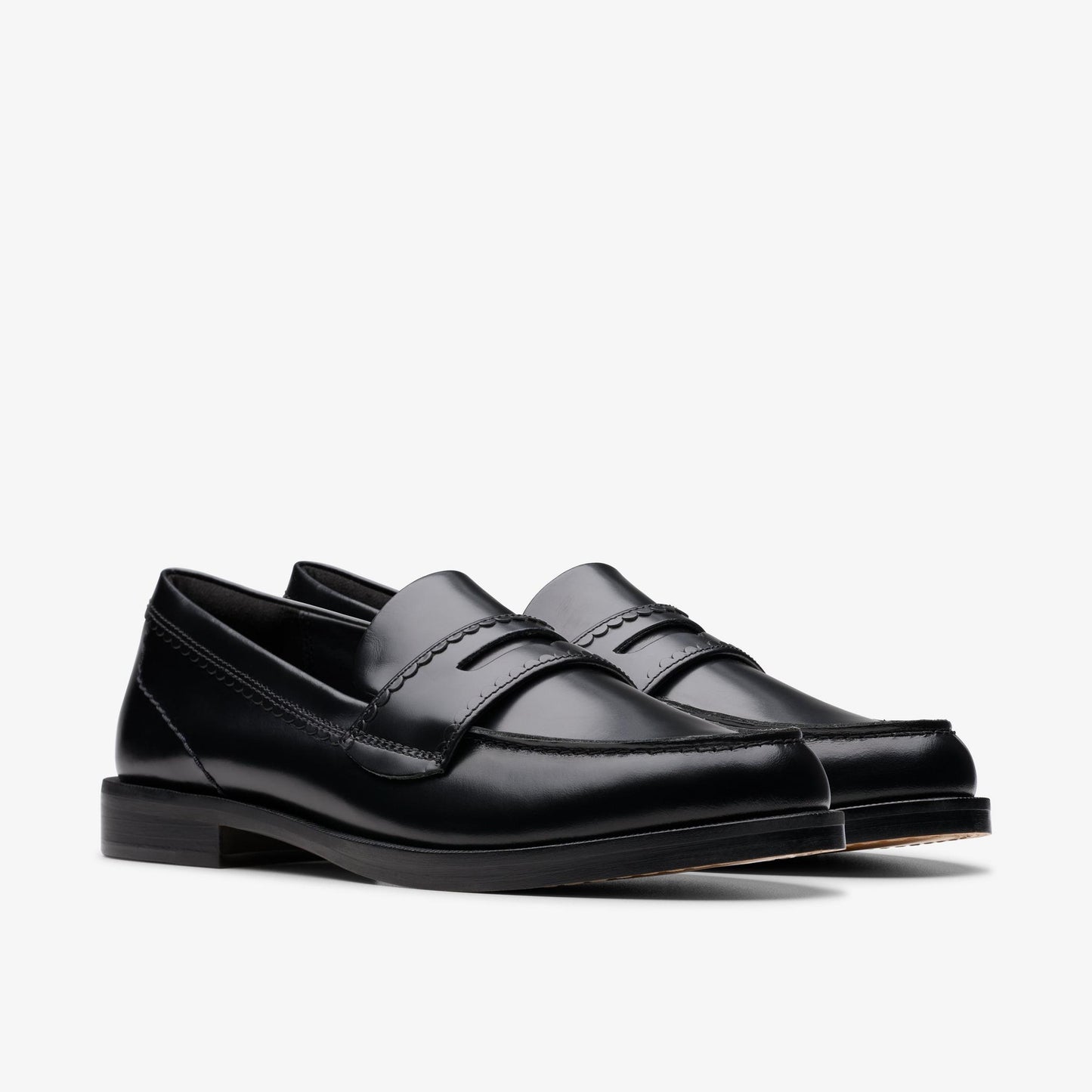 Clarks Straven Edge Black Leather