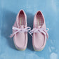 Originals Wallabee. Baby Pink Lea