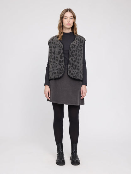 Mazine Printed Teddy-Fleece Vest