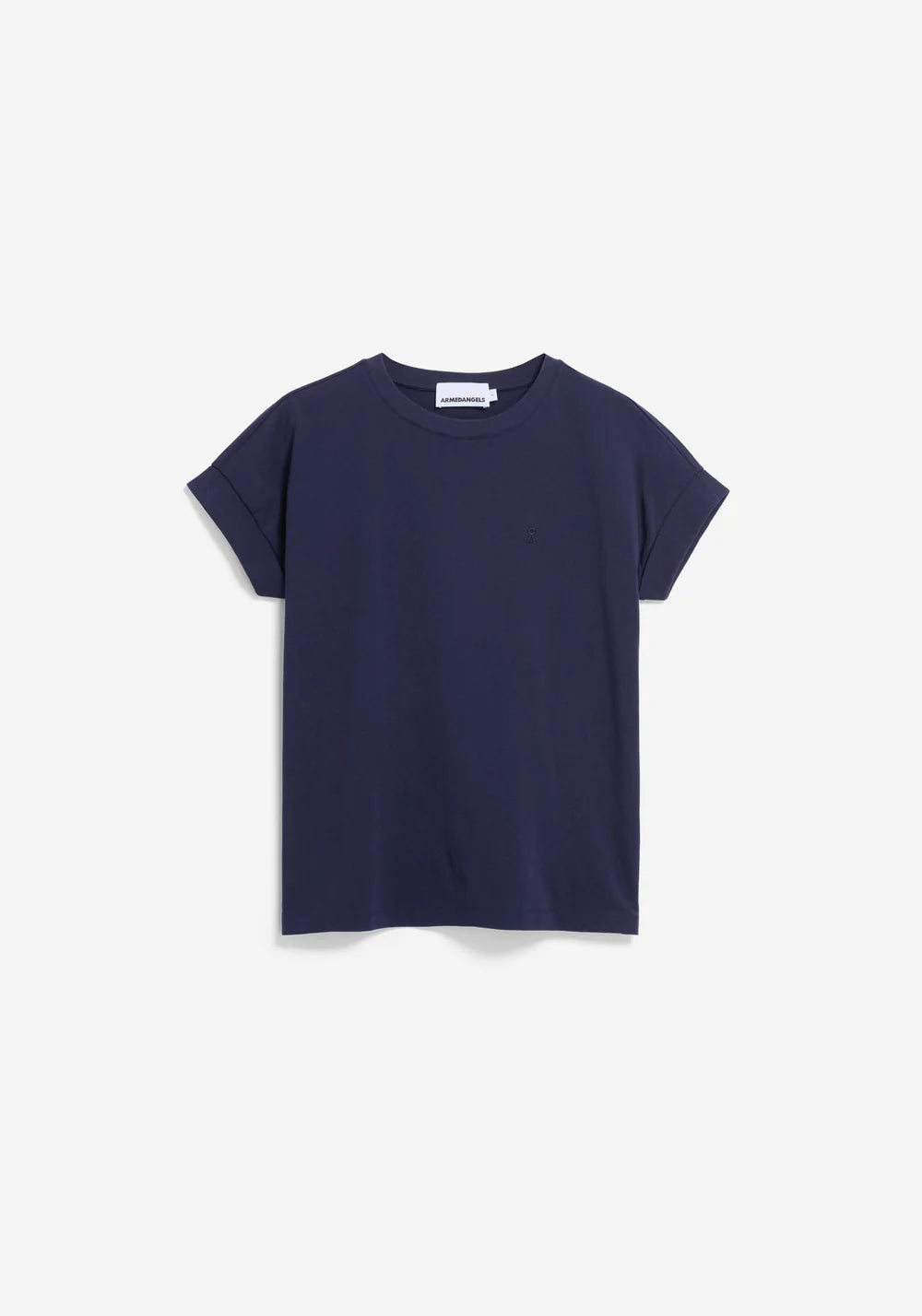 Armedangels IDAARA T-SHIRT FS26 in tinted navy