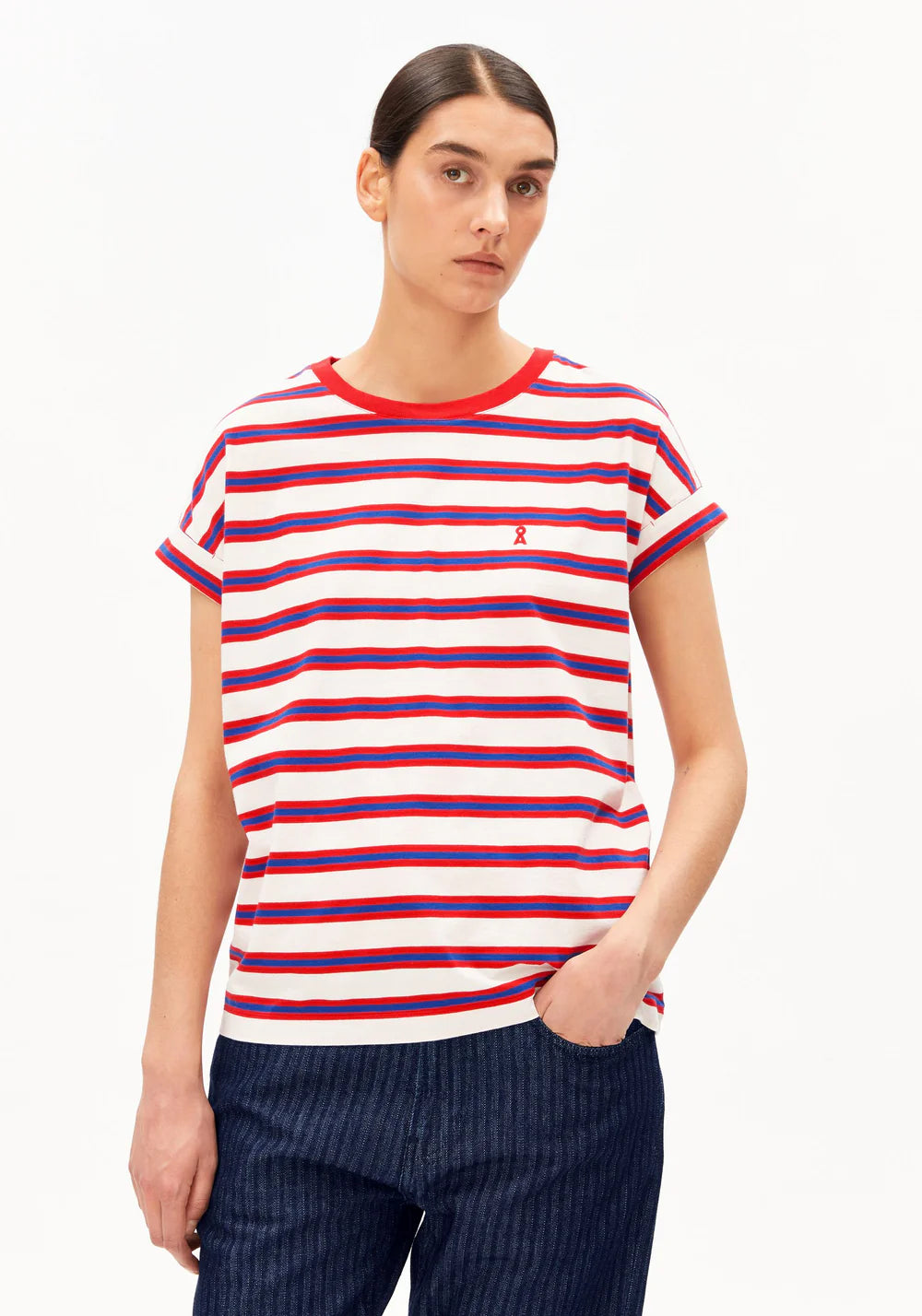 Armedangels IDAARA STRIPES T-SHIRT FS26
