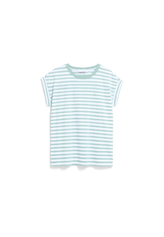 Armedangels IDAARA STRIPES T-SHIRT FS26 in white-foam
