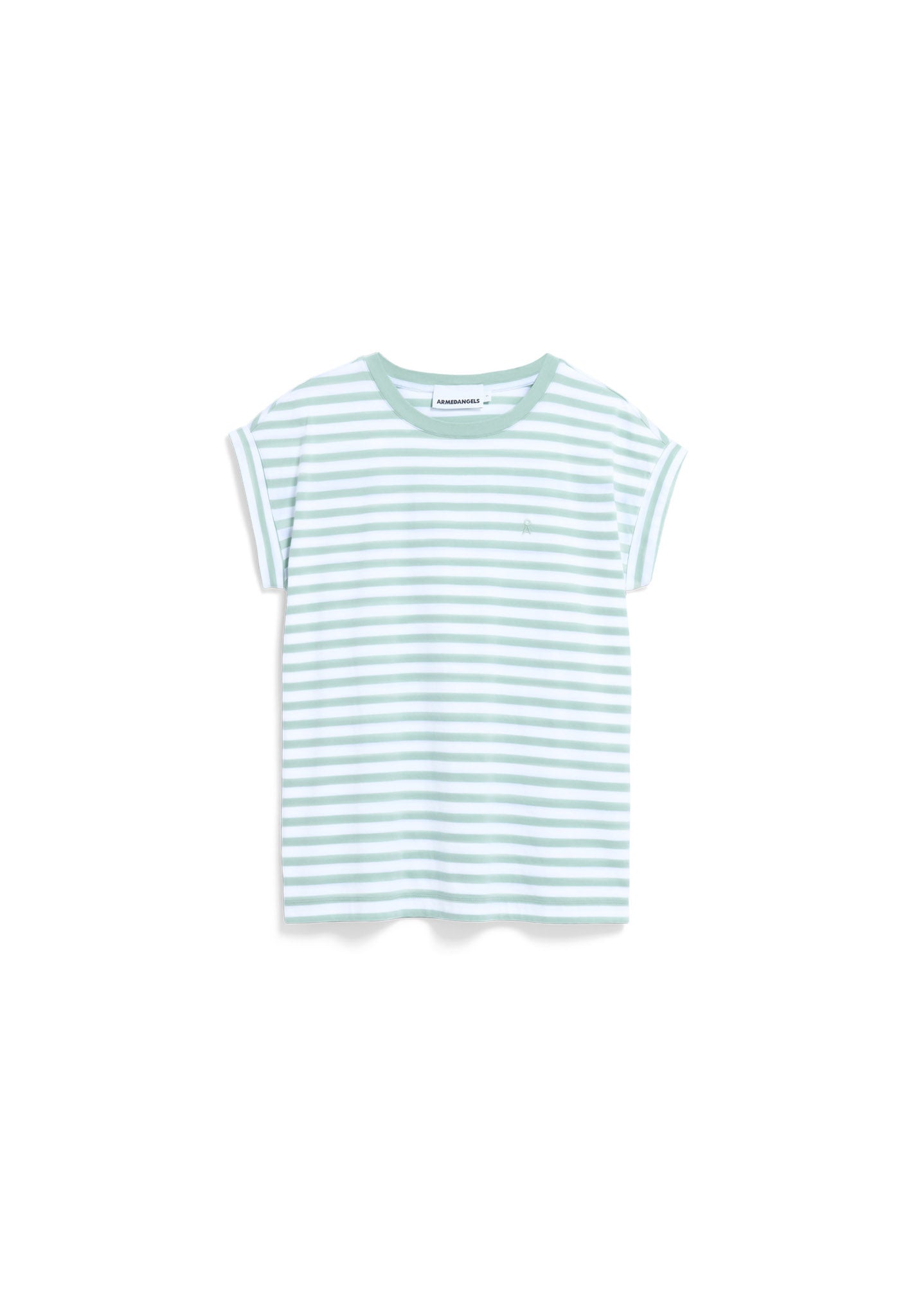 Armedangels IDAARA STRIPES T-SHIRT FS26 in white-foam