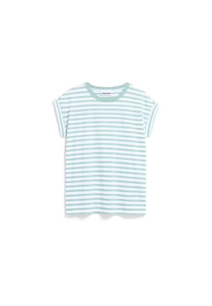 Armedangels IDAARA STRIPES T-SHIRT FS26 in white-foam