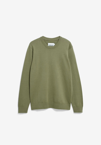 Armedangels LOUKAA KNIT SWEATER FS26 in fatigue green
