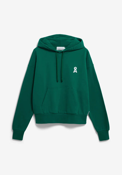 Armedangels Damen ICONIC Å FRANCISARAA Sweat Hoodie in emerald green