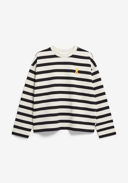 Armedangels Damen ICONIC Å FRANKAA BOLD Sweatshirts in undyed-black