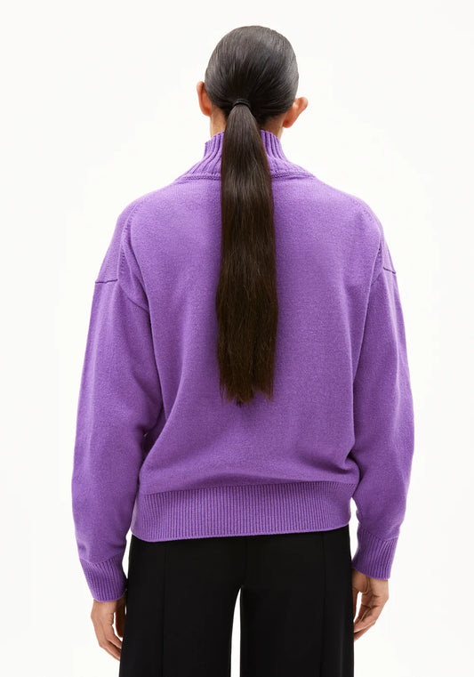 Armedangels Damen KAARLIN Strick Pullover in orchid