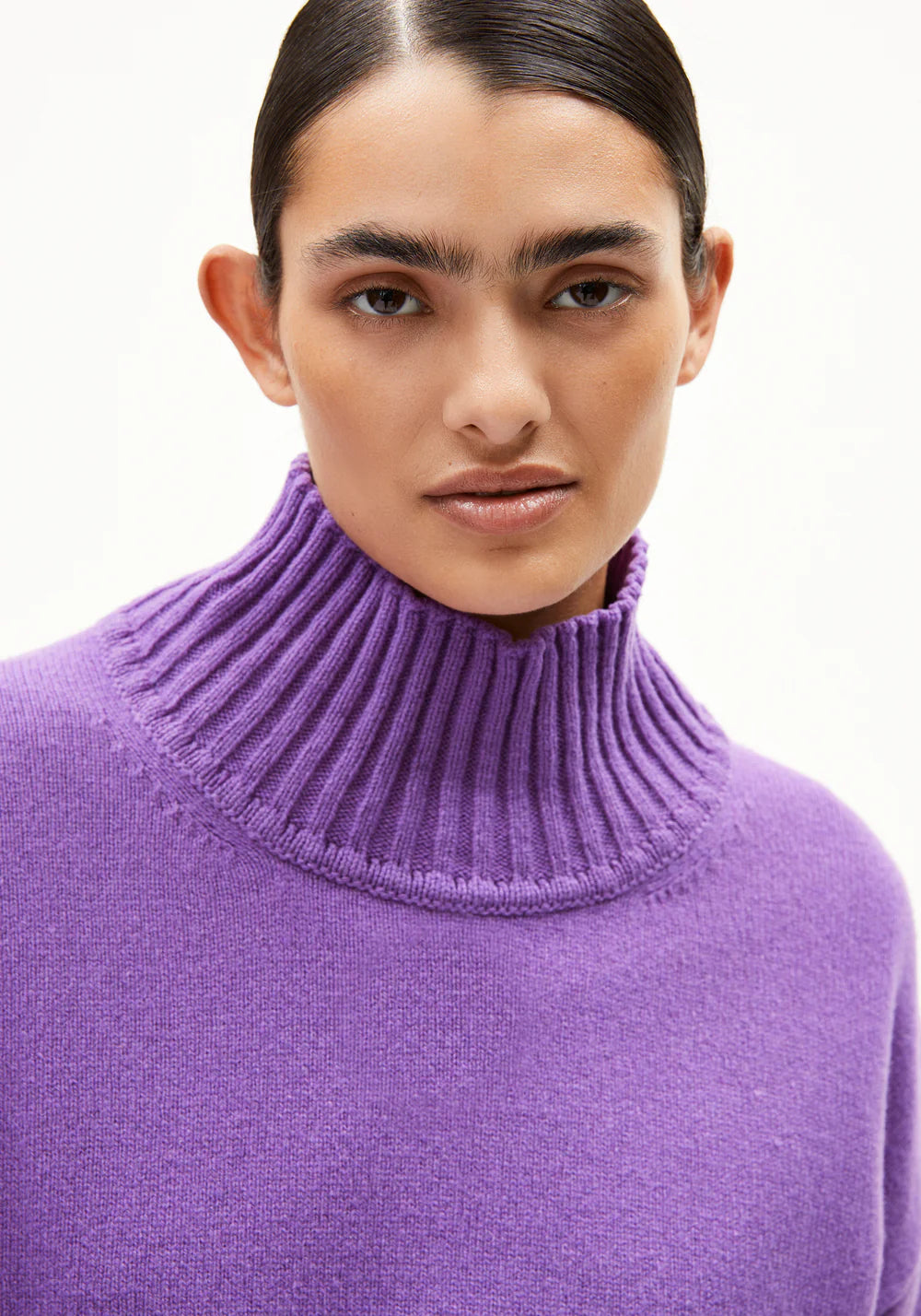 Armedangels Damen KAARLIN Strick Pullover in orchid