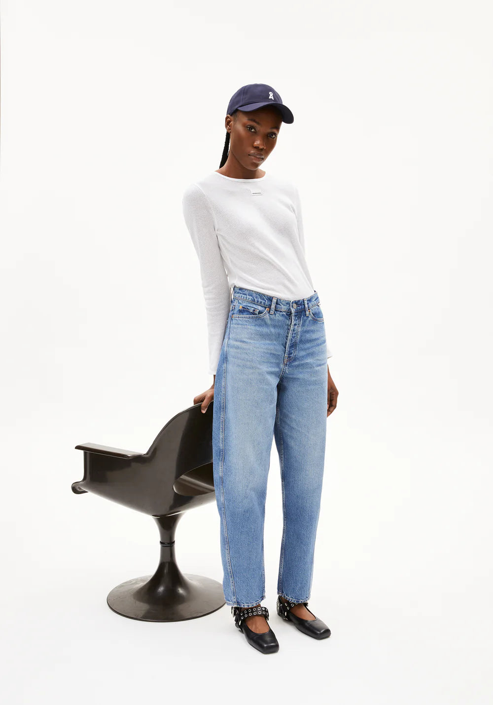 Armedangels Damen BAARELL Denims / 5 Pockets Barrel Leg Fit in crunchy