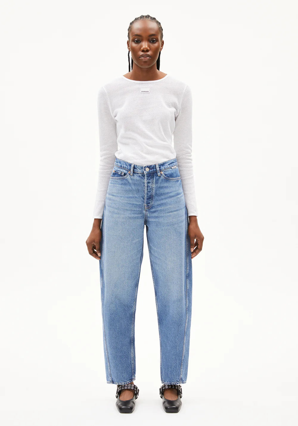 Armedangels Damen BAARELL Denims / 5 Pockets Barrel Leg Fit in crunchy