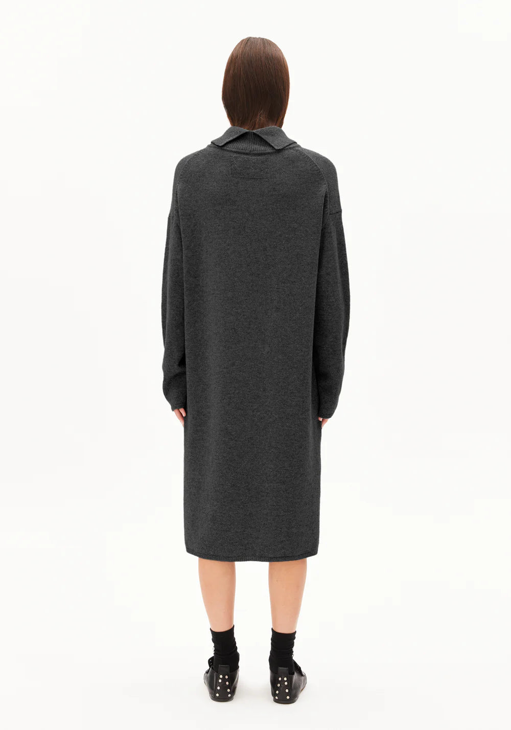 Armedangels Damen ARADIAA Kleider Strick in steel melange
