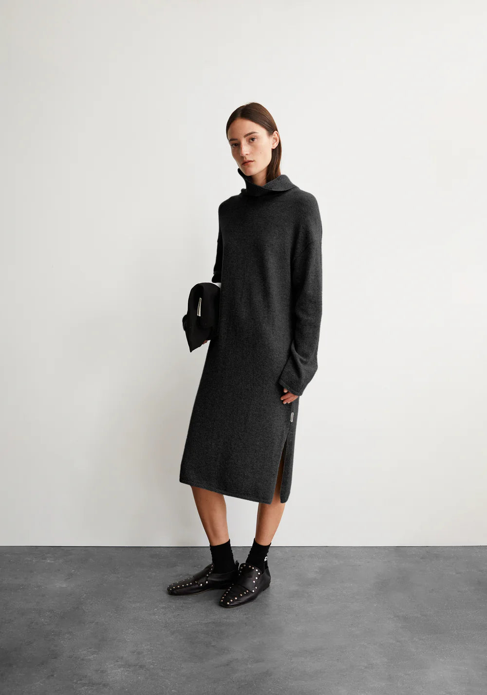 Armedangels Damen ARADIAA Kleider Strick in steel melange