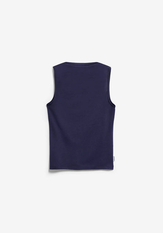Armedangels LAMINIAA TOP in tinted navy