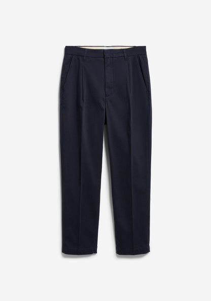 Armedangels TAAMIR PLEATED CHINO PANT in night sky