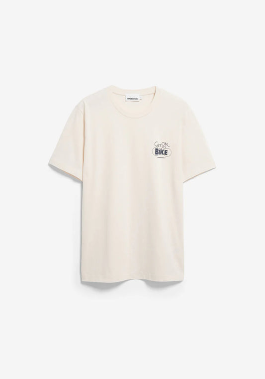 Armedangels JAAMES BIKE T-SHIRT FS25 in pure