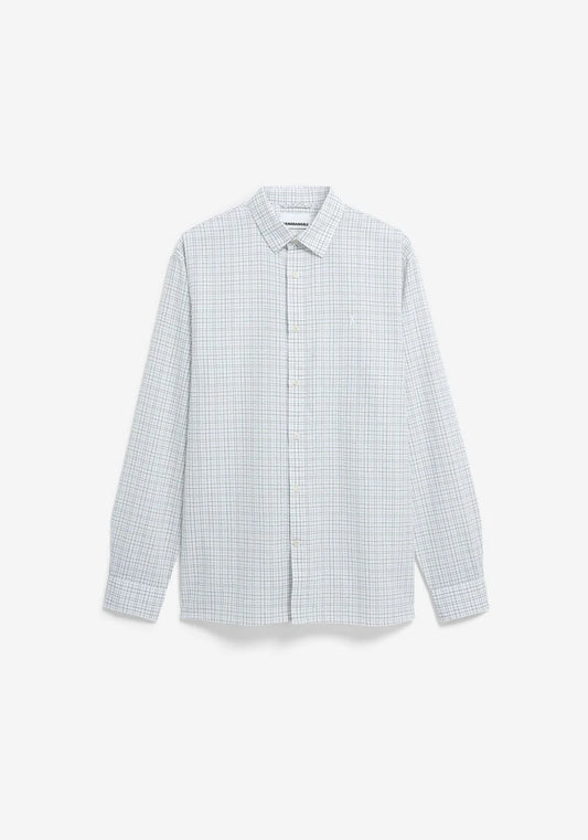 Armedangels CHECK LONGSLEEVE SHIRT FS25 in fatigue green
