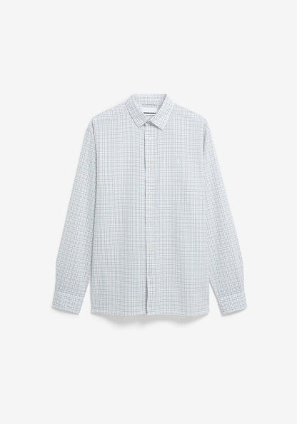 Armedangels CHECK LONGSLEEVE SHIRT FS25 in fatigue green