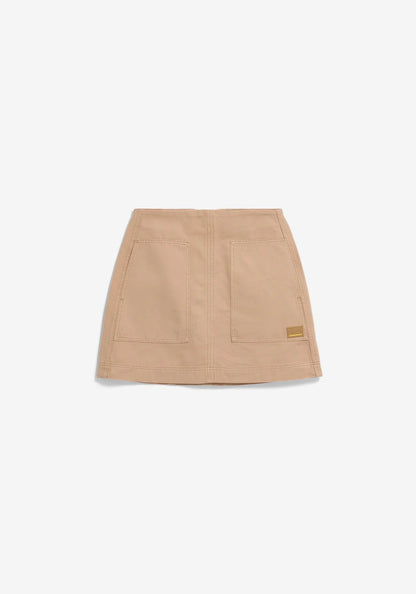 Armedangels WORKWEAR CANVAS MINI SKIRT FS25 in true camel