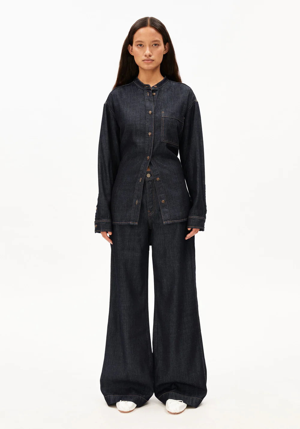 Armedangels ASTRAEAAS TAILORED PANT FS25 in rinse