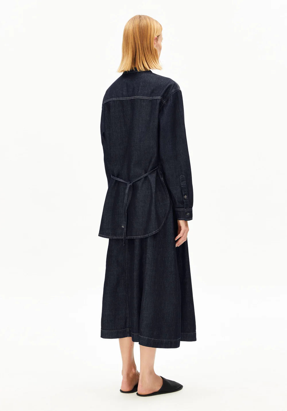 Armedangels LOOSE DENIM BLOUSE FS26 in rinse