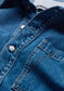 Armedangels LOOSE DENIM BLOUSE FS26 in rinse