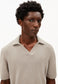 Armedangels BOUCLE KNIT POLOSHIRT FS25 in sandstone
