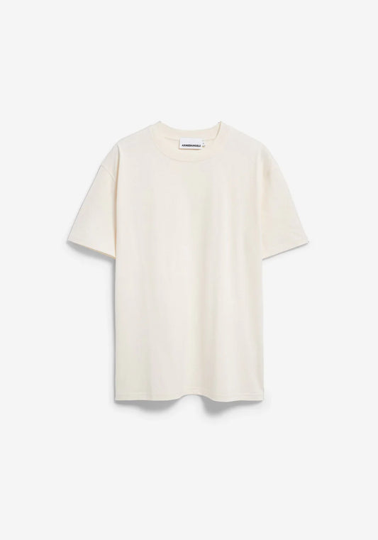 Armedangels MAARKOS MID WEIGHT T-SHIRT FS26 in oatmilk