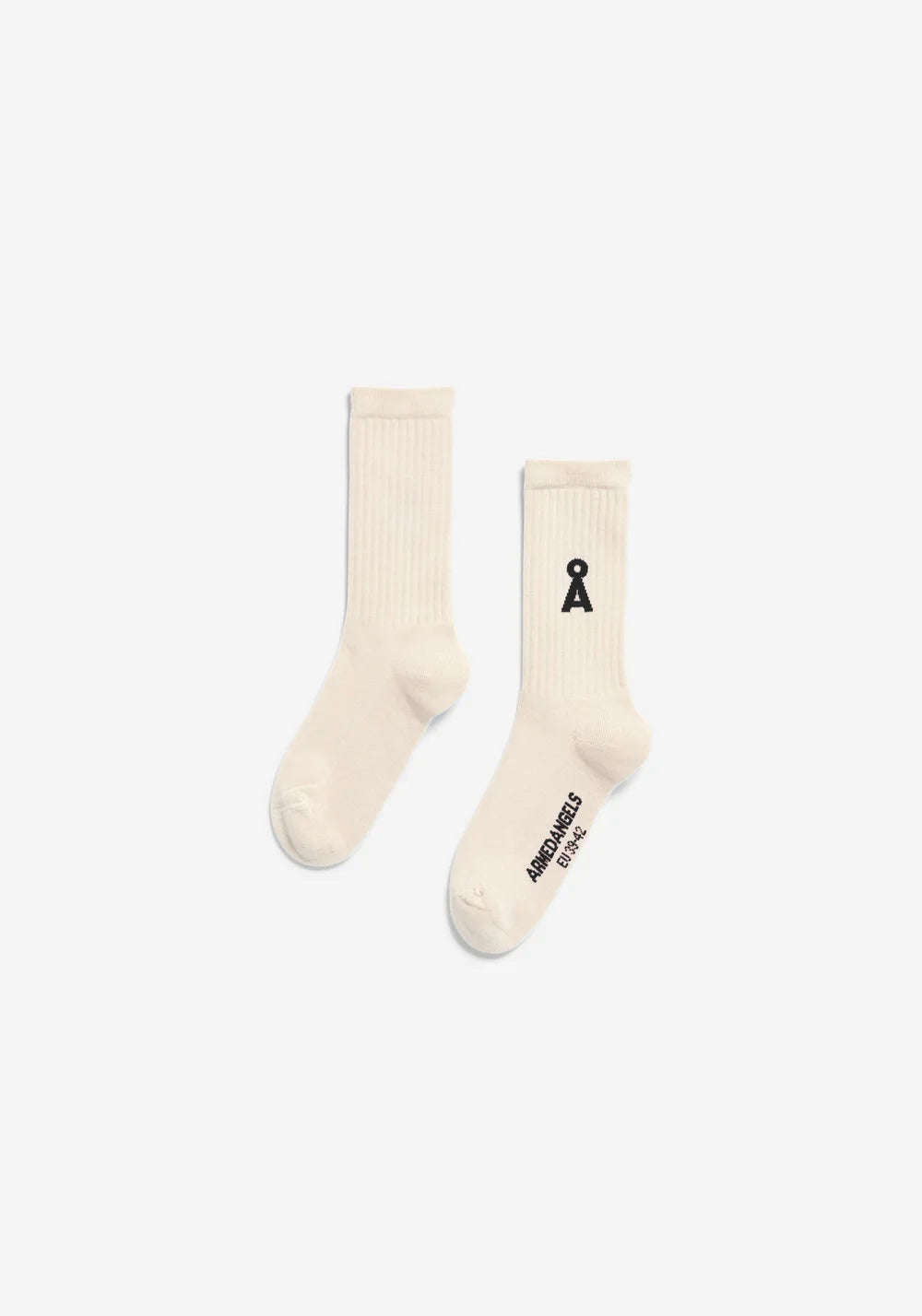 Armedangels SAAMUS BOLD SOCKS in oatmilk-black