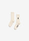 Armedangels SAAMUS BOLD SOCKS in oatmilk-black