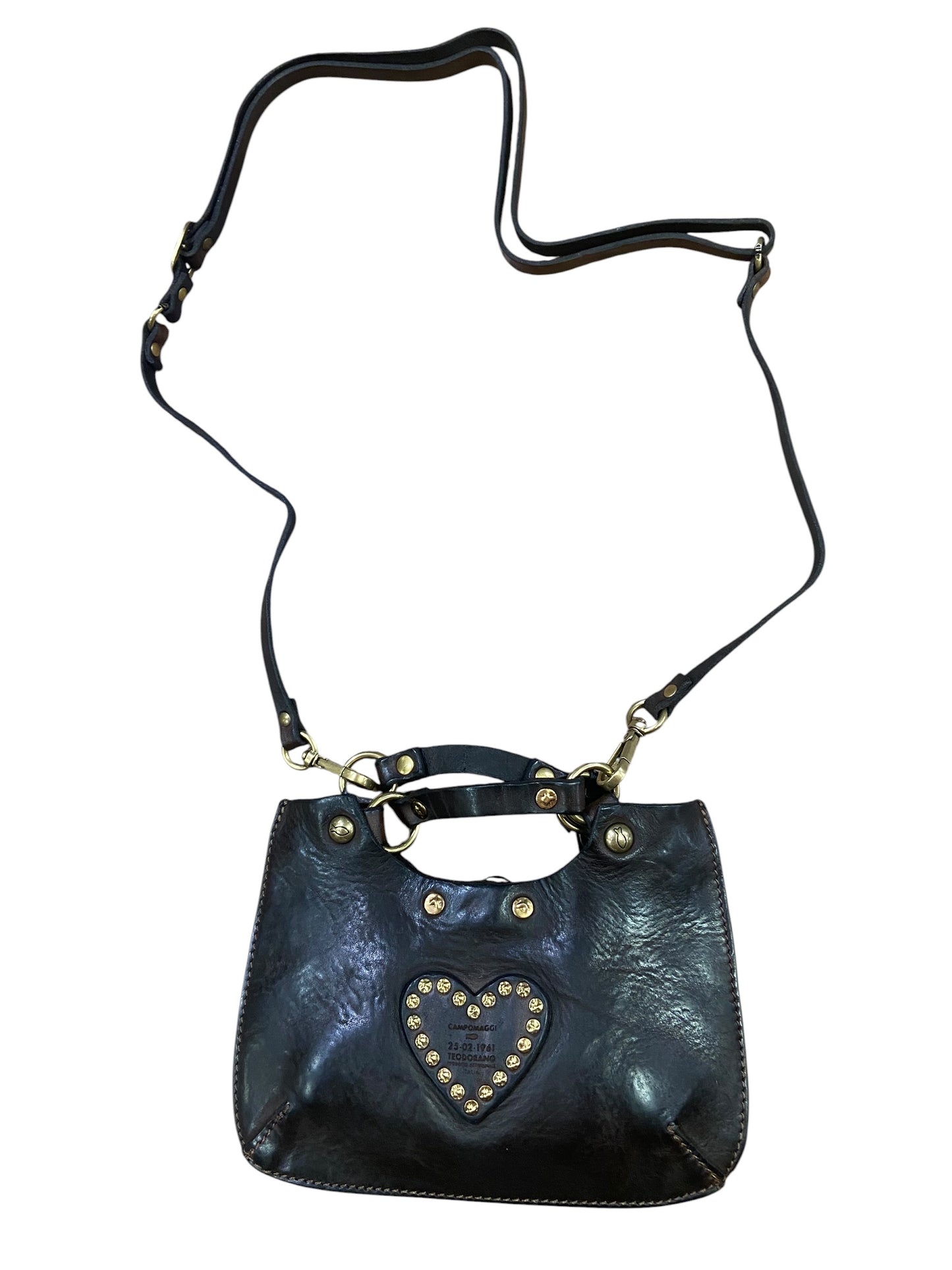 Campomaggi Luigia - Mini Crossbody Bag Cow+Studs - P/D*